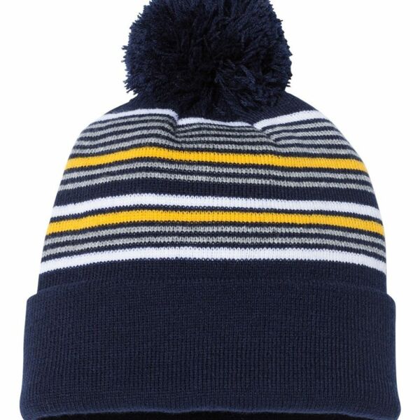 Copy of Sportsman 12" Striped Pom-Pom Knit Beanie - SP60 - Webstore Thumbnail